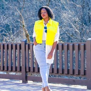 H&M Sunny Yellow Quilted Vest
